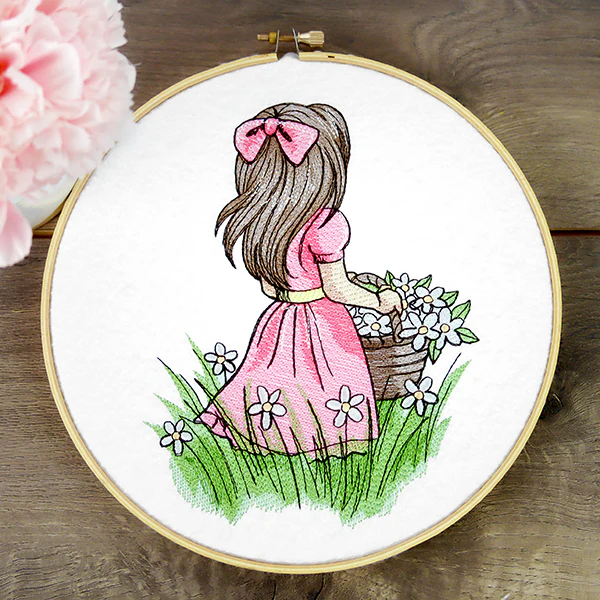 Childhood Nostalgia - Picking Wildflowers - Image 2