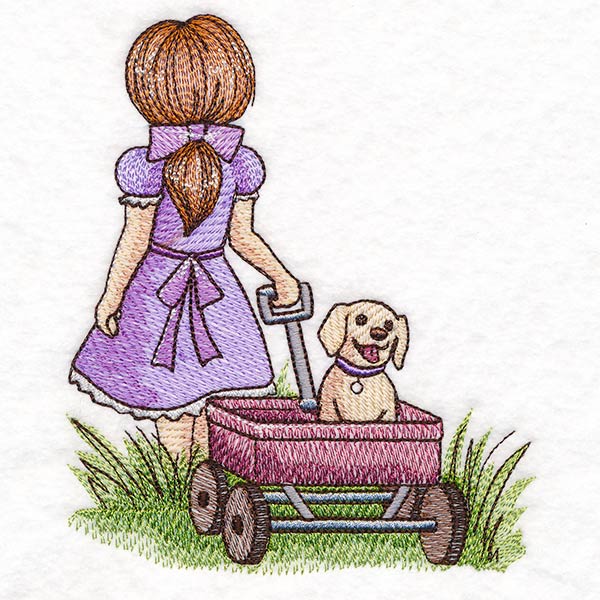 Childhood Nostalgia - Wagon Walks with Puppy - Image 4