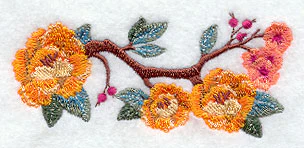 Chinoiserie Flowers Border - Image 3