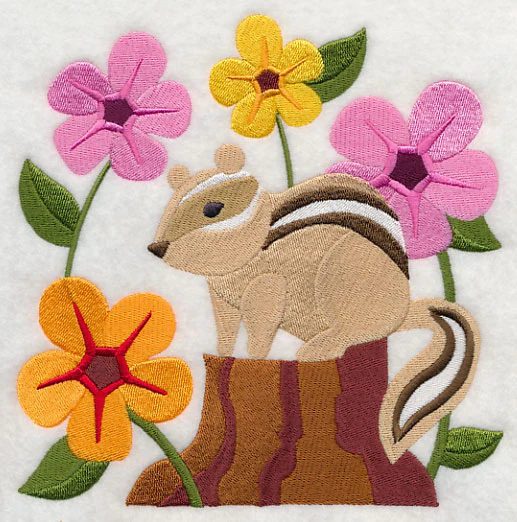 Chipmunk in Blossoms - Image 2