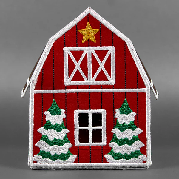 Christmas Barn in 3D (In-the-Hoop) - Image 6