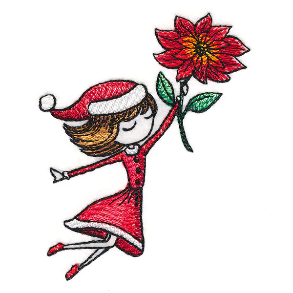 Christmas Beauty with Poinsettia - Image 3
