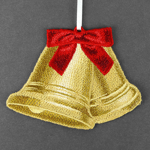 Christmas Bells Ornament (In-the-Hoop) - Image 3