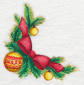 Christmas Bow Corner in Watercolor - Image 3
