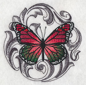 Christmas Butterfly with Baroque Background - Image 5