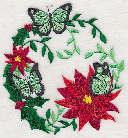 Christmas Butterfly Wreath - Image 3