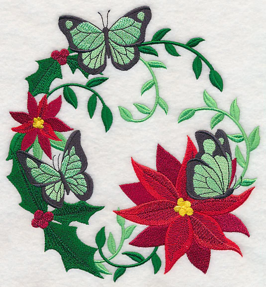 Christmas Butterfly Wreath - Image 6