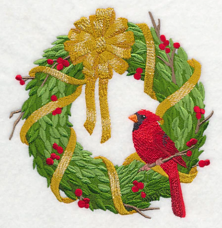 Christmas Cardinal Wreath - Image 3