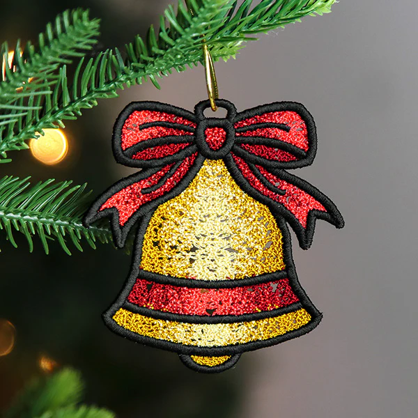 Christmas Charms Ornament - Bell (Lace) - Image 3