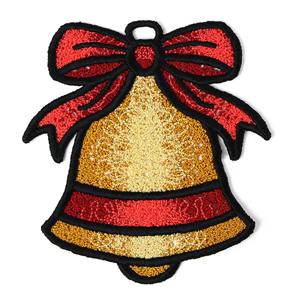 Christmas Charms Ornament - Bell (Lace) - Image 6
