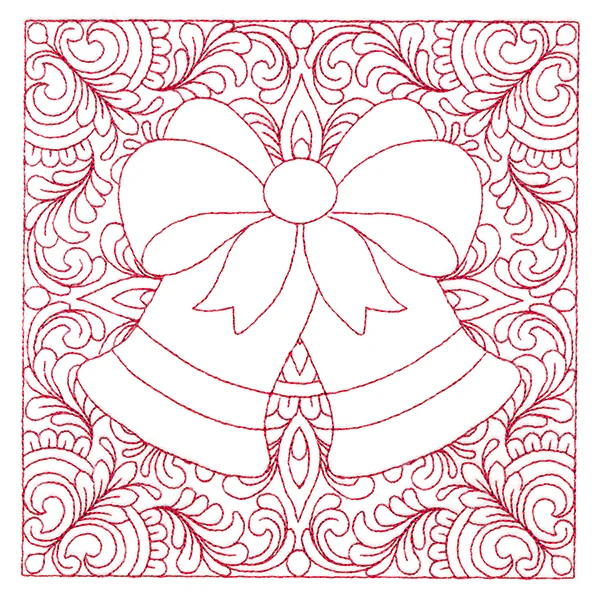 Christmas Charms Quilting Square - Bells (Double Run) - Image 3