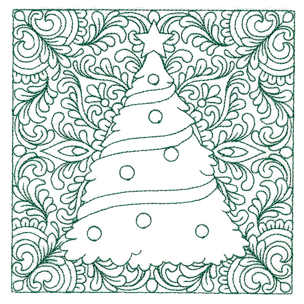 Christmas Charms Quilting Square - Tree (Double Run) - Image 4