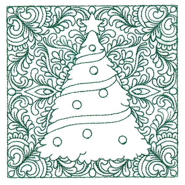 Christmas Charms Quilting Square - Tree (Double Run) - Image 5