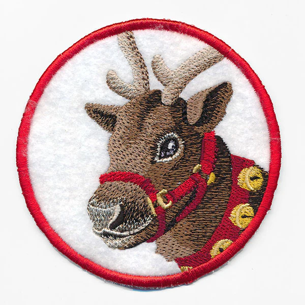 Christmas Cheer Coasters - Reindeer (In-the-Hoop) - Image 4