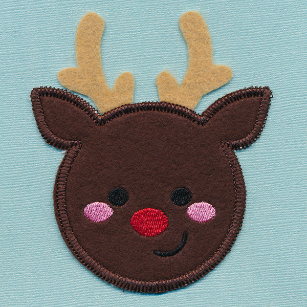 Christmas Coaster - Reindeer (In-the-Hoop) - Image 3