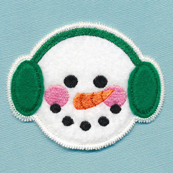 Christmas Coaster - Snowman (In-the-Hoop) - Image 2