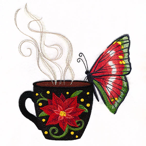 Christmas Coffee Break Butterfly - Image 4