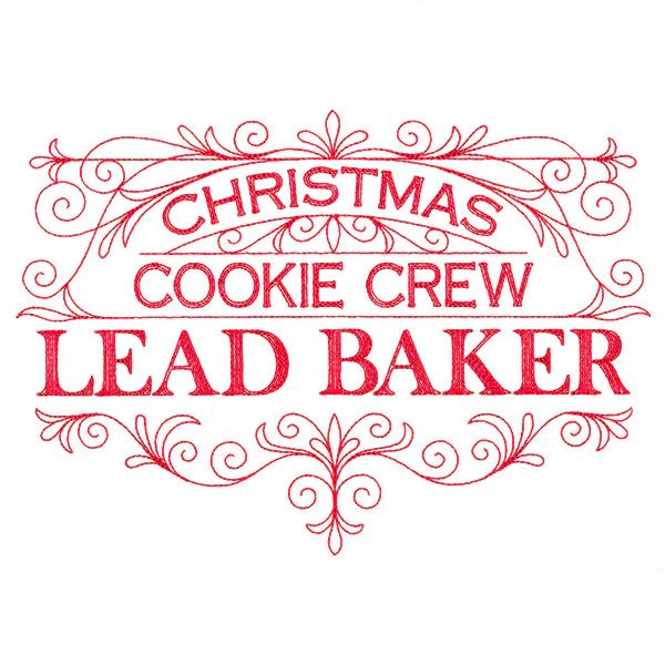 Christmas Cookie Crew Lead Baker Sign - Image 10