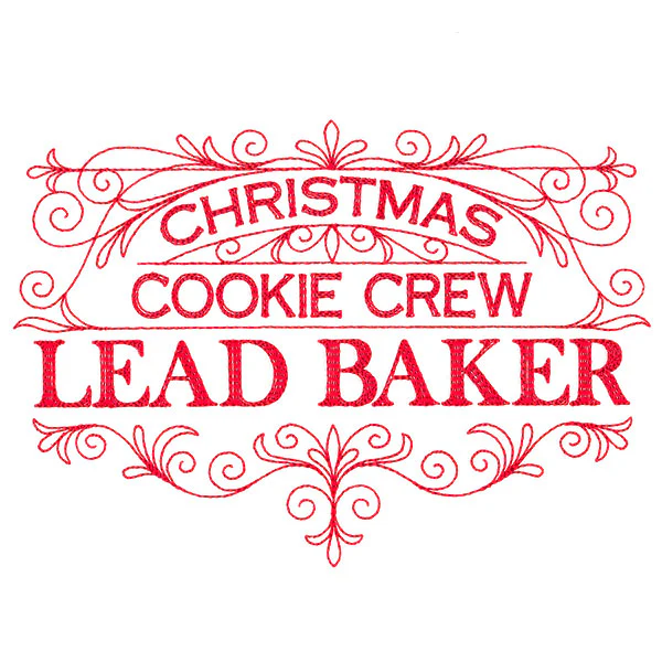 Christmas Cookie Crew Lead Baker Sign - Image 5