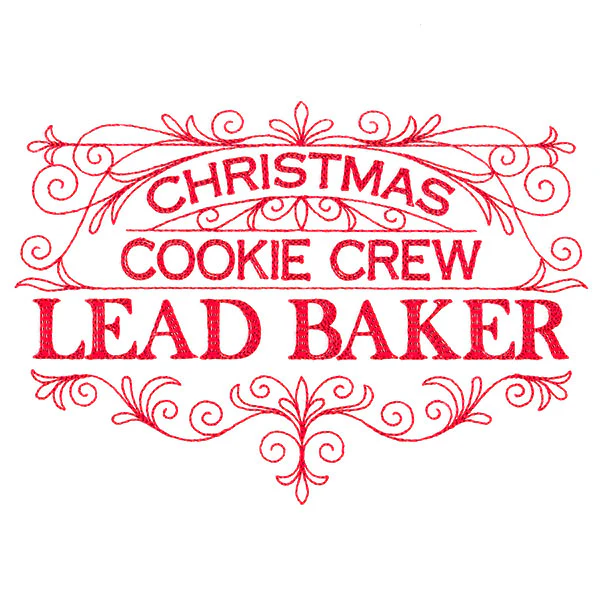 Christmas Cookie Crew Lead Baker Sign - Image 7