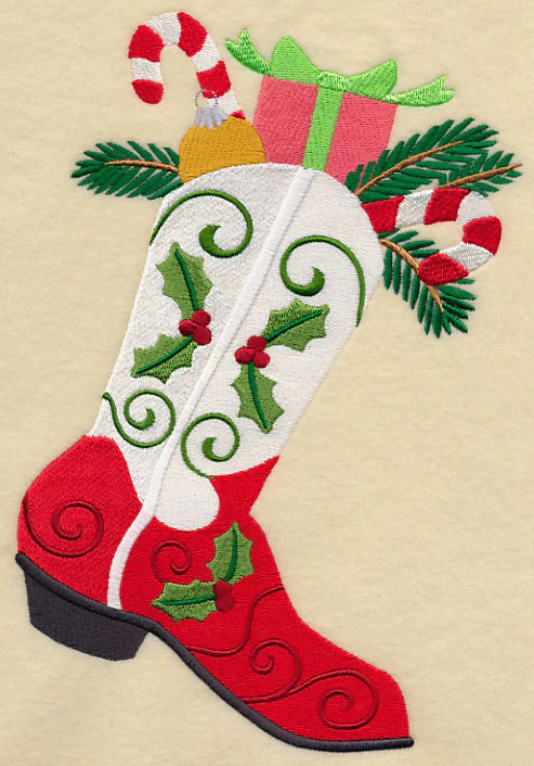 Christmas Cowboy Boot - Image 5