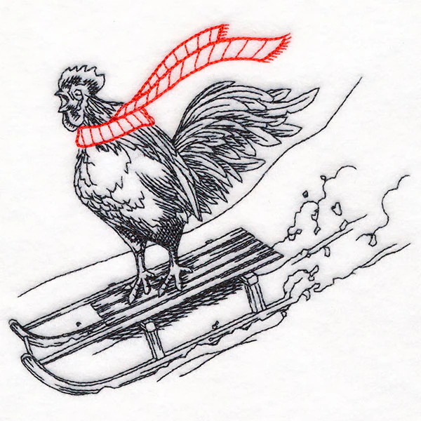 Christmas Cruise Sledding Chicken - Image 3
