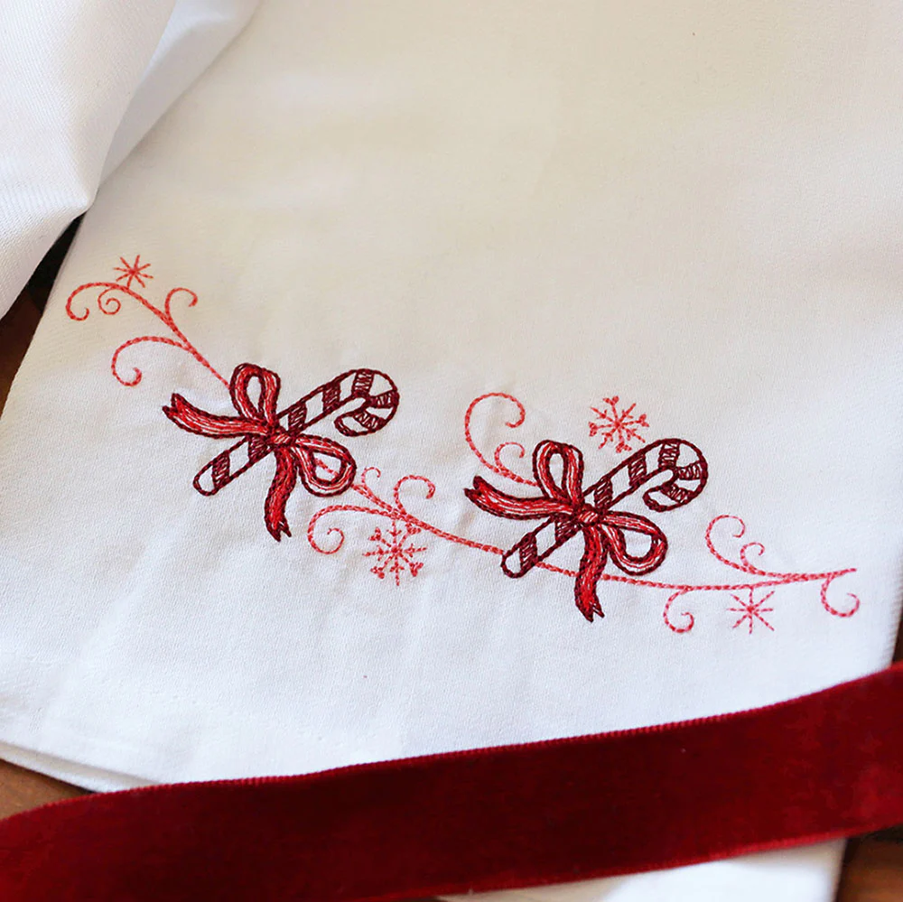 Christmas Delft Candy Cane Border - Image 3