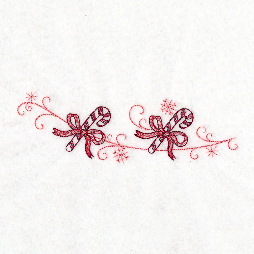 Christmas Delft Candy Cane Border - Image 5
