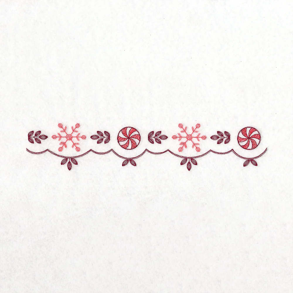 Christmas Delft Snowflake Border - Image 5