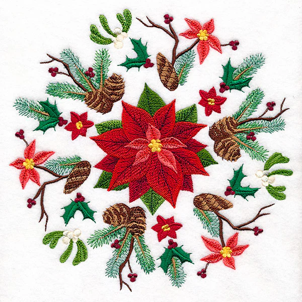 Christmas Details Poinsettia Medallion - Image 5
