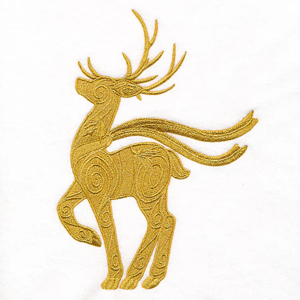Christmas Elegance in Baroque Reindeer - Image 3