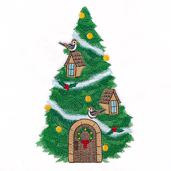 Christmas Evergreen Tree Birdhouse - Image 3