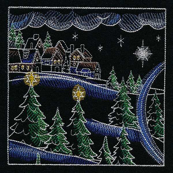 Christmas Express Train Scene Panel 1 - Image 5
