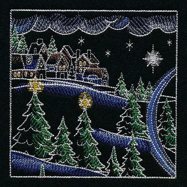 Christmas Express Train Scene Panel 1 - Image 7