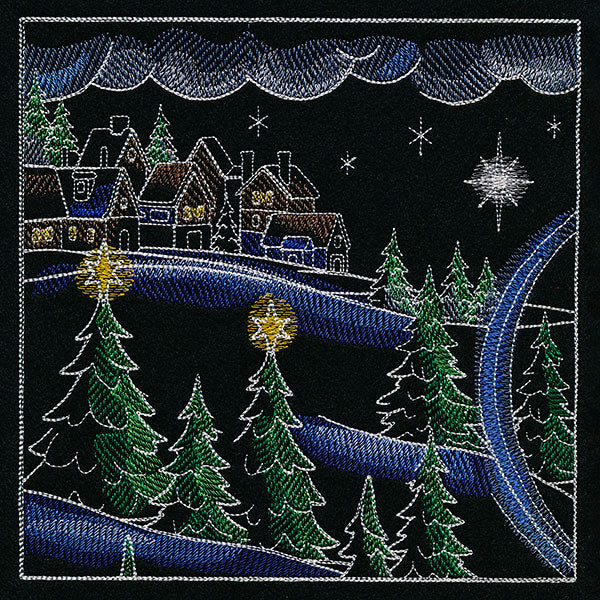 Christmas Express Train Scene Panel 1 - Image 9