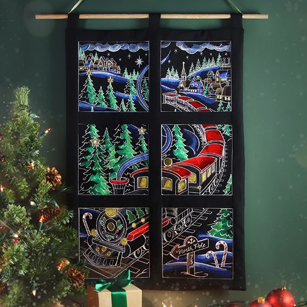 Christmas Express Train Scene Panel 2 - Image 4
