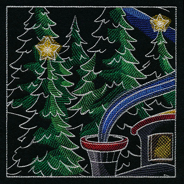 Christmas Express Train Scene Panel 3 - Image 4