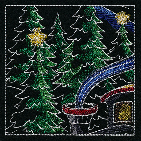 Christmas Express Train Scene Panel 3 - Image 7