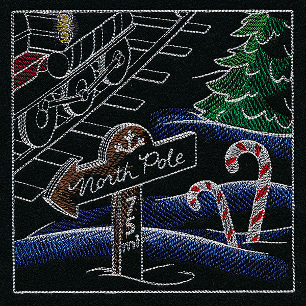 Christmas Express Train Scene Panel 6 - Image 7