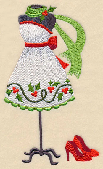 Christmas Fashionista Dress Form - Image 3