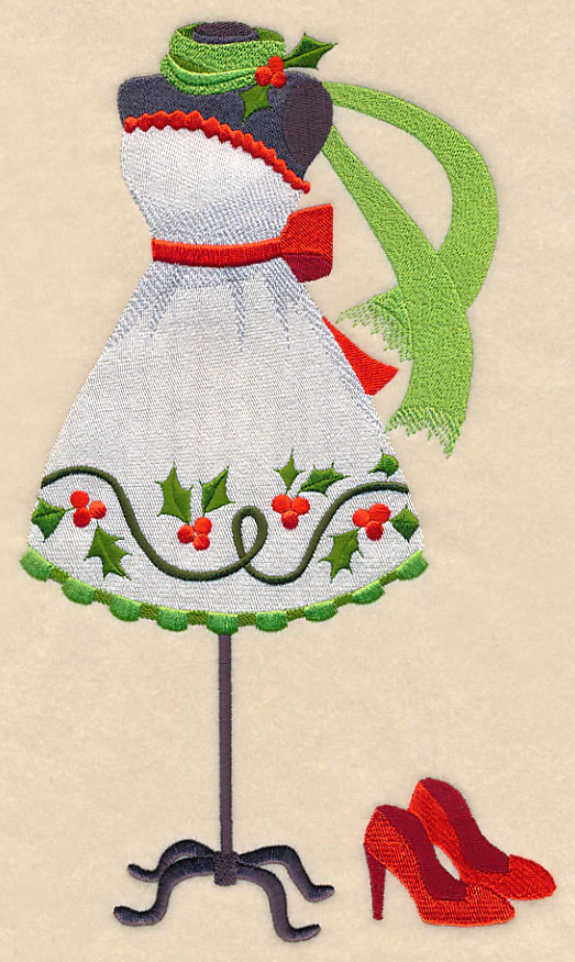 Christmas Fashionista Dress Form - Image 5