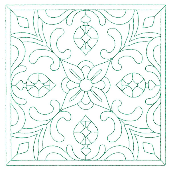 Christmas Filigree Quilting - Ornaments (Double Run)