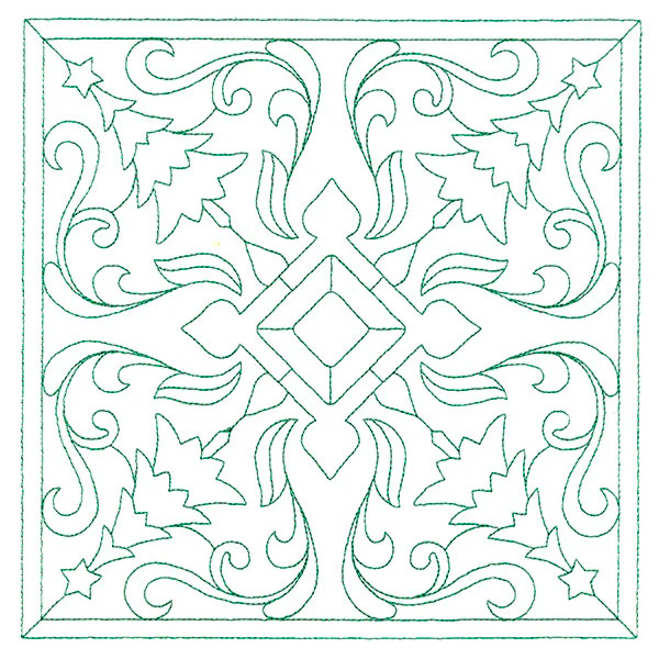 Christmas Filigree Quilting - Trees (Double Run)
