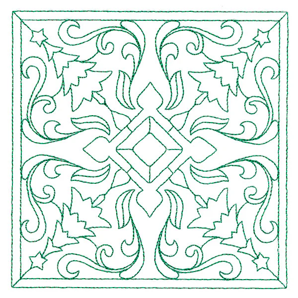 Christmas Filigree Quilting - Trees (Double Run) - Image 4