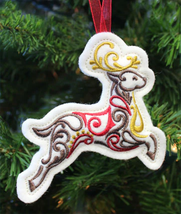Christmas Filigree Reindeer (In-the-Hoop) - Image 2