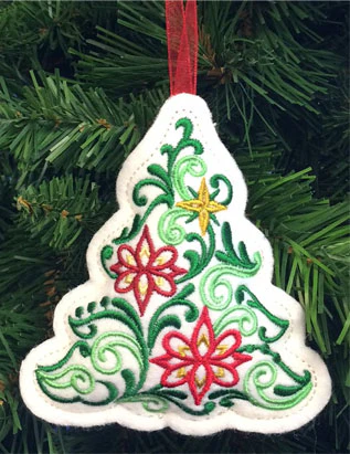 Christmas Filigree Tree Ornament (In-the-Hoop) - Image 2