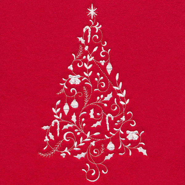 Christmas Filigree Tree (Whitework) - Image 3