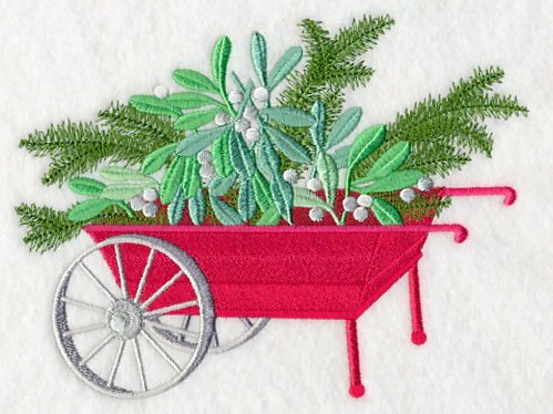 Christmas Flower Cart - Mistletoe - Image 2