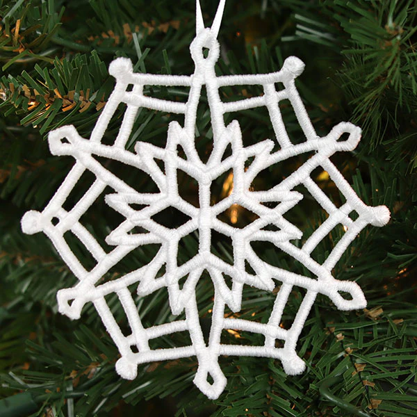 Christmas Flurry Snowflake Ornament 2 (Lace) - Image 5