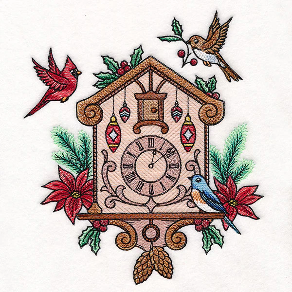Christmas Gingerbread Clock & Birds - Image 4